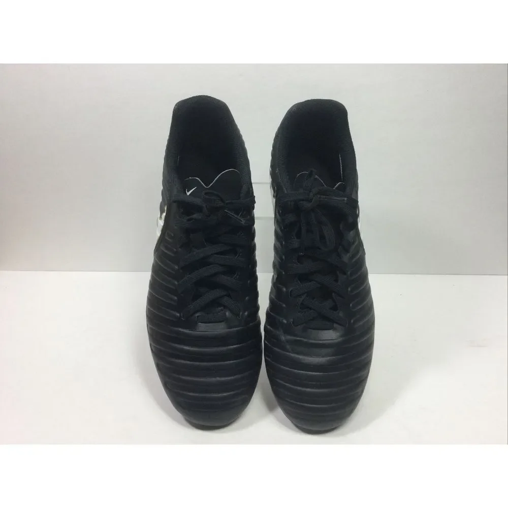 Nike Tiempo Soccer Cleats Mens 6.5‎ Black Sports Shoes 897759-002